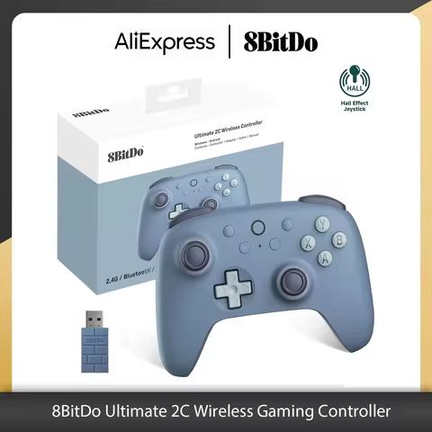 8BitDo - New Ultimate 2C Wireless 2.4G Gaming Controller with Hall Effect Joystick for PC Steam Deck Raspberry Pi Android