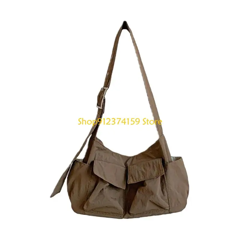 G5AE Contemporary Korean Design Crossbody Bag Quick Access Breathable Nylon Fabric Shoulder Bag Comfort Carry