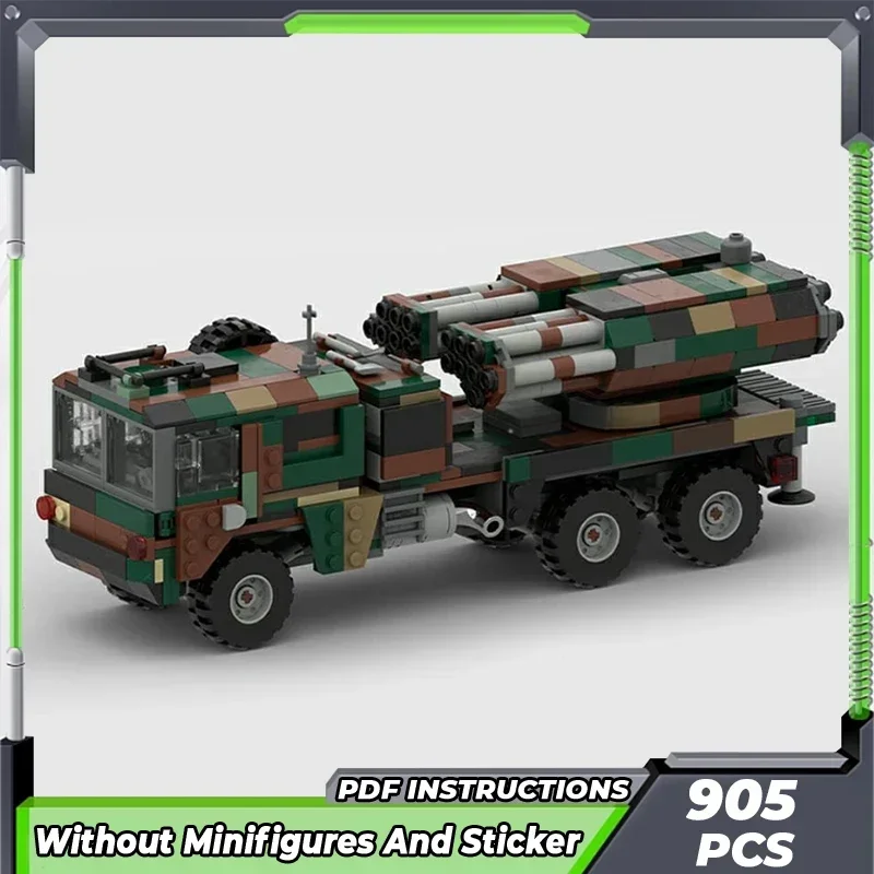 MOC-Briques de Construction Modèle Militaire Lars-2 Fusée Artillerie Technologie décennie s Modulaires Cadeaux Jouets pour Enfants DIY Ensembles Assemblage