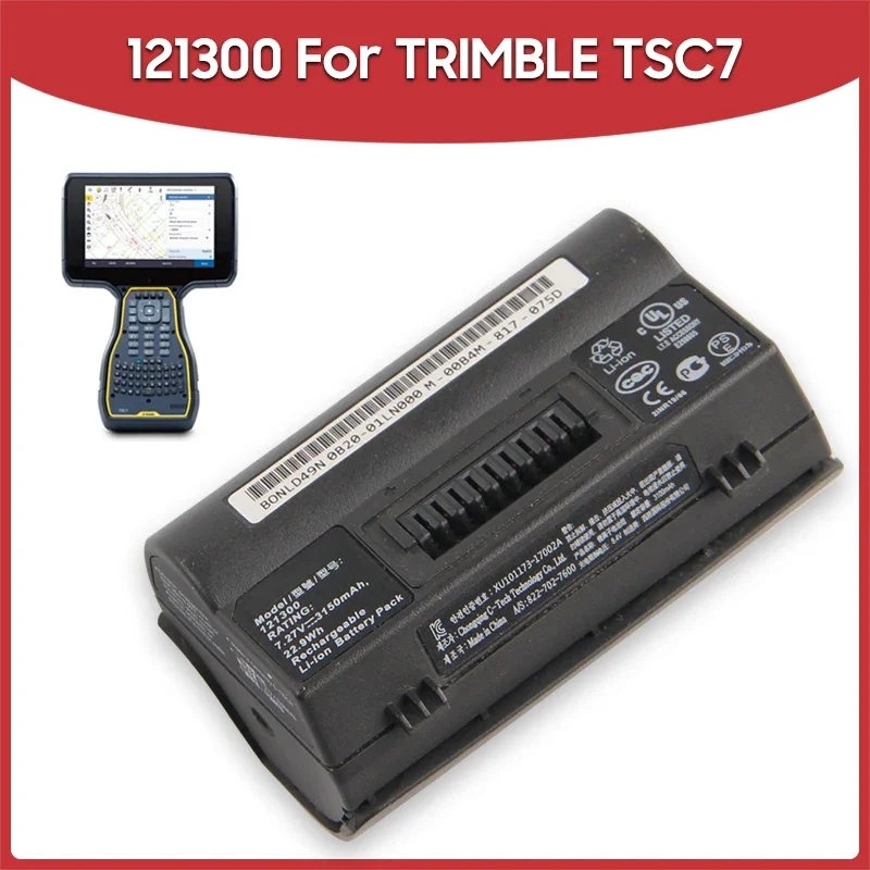 Premium Replacement Battery 121300 121320 For TRIMBLE TSC7 822-702-7600 T7 BONE Data Collector Rechargable Batteries 3150mAh