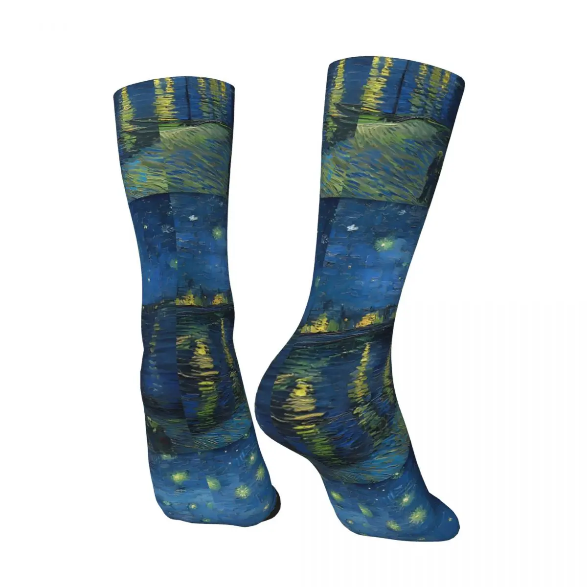 Van Gogh Socks Rhone Modern Stockings Couple Soft Breathable Outdoor Sports Socks Winter Graphic Non Skid Socks