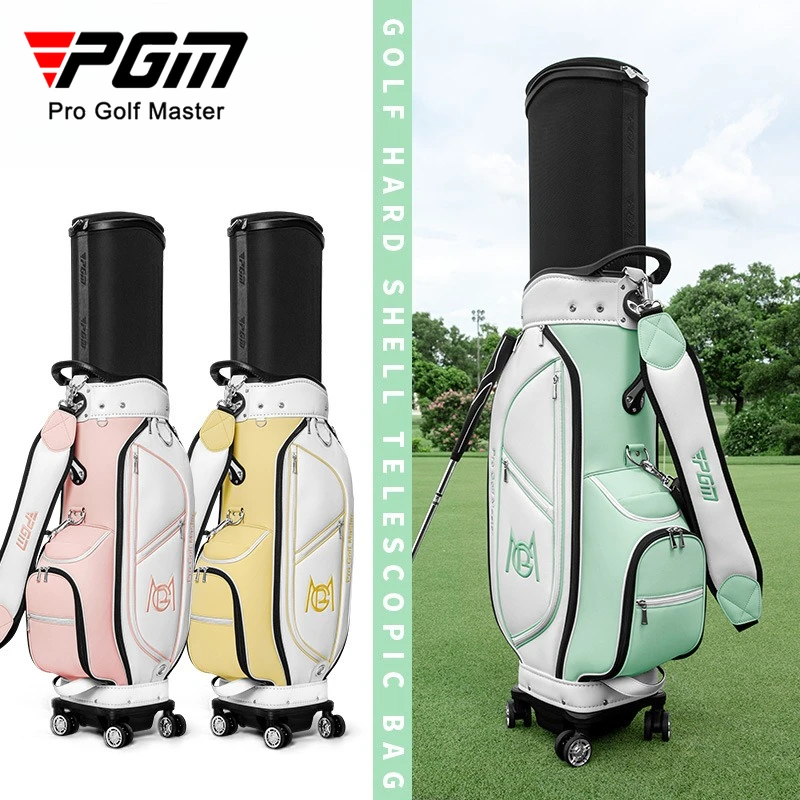 

PGM Women Golf Bags Air Cargo Hard Shell Telescopic Universal Four Wheel Airplane Bag QB183