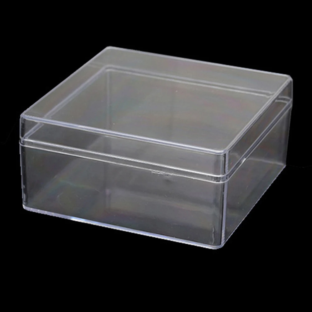 Clear Acrylic Storage Boxes Candy Box Wedding Party Gift Packing Containers For Jewelry Necklaces DIY Nail Tools Storage Boxes