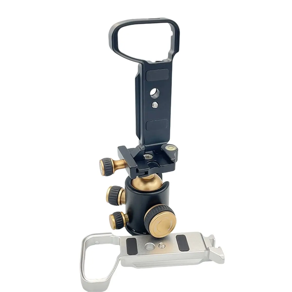 ABJA Camera Quick Release Plate Holder Hand Grip Adapter for A6700 Camera Bracket Multifunctional Base Plate Black
