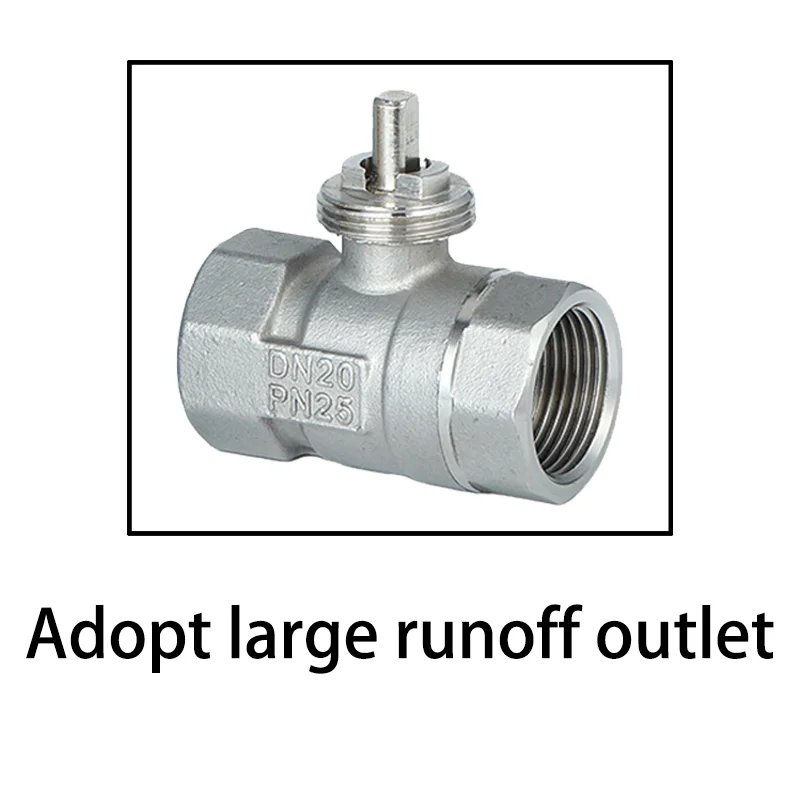 AC220V DC12V-24V Electric Thread 304 Stainless Steel Ball Valve 2-control 3-wire Solenoid Water Valve Actuator, DN15~DN50 view 5