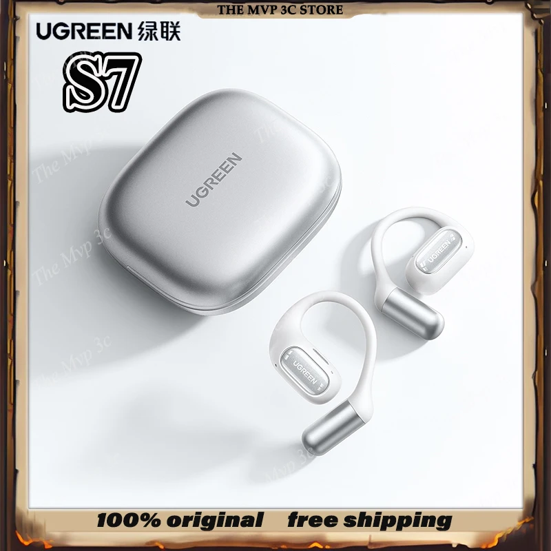 

Ugreen S7 Bluetooth наушники за ухом с открытой воздушной костной проводимостью без вкладышей для занятий спортом и бегом музыки IPXS портативный ПК