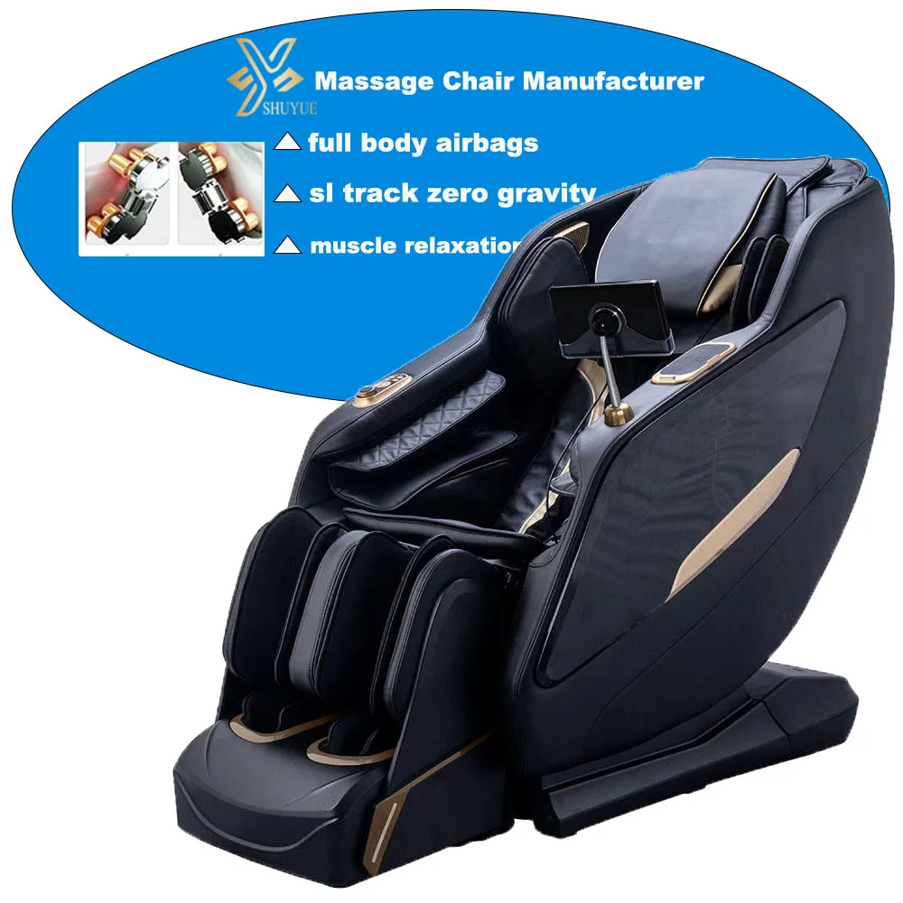 

SL Track Zero Gravity Graphene Hot Compress Antimicrobial Material Electric Calf 3D Massage Chair for Home Use