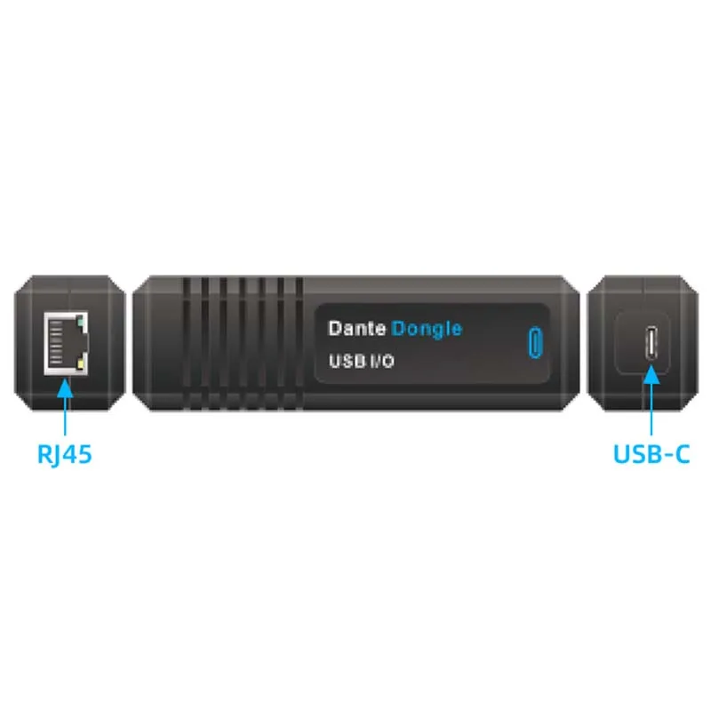 Dante Dongle USB I/O Digital Audio USB Bi-directional Converter