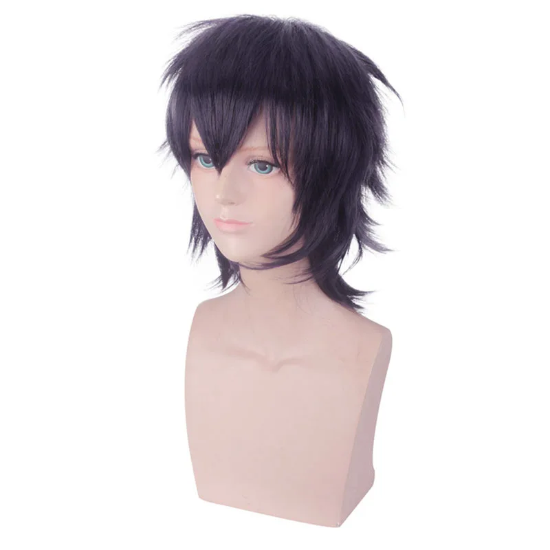 Synthetic Cosplay Wig Short Orange Heat Resistant Fiber Anime Costume Party Hair for Women Men Unisex Multicolor