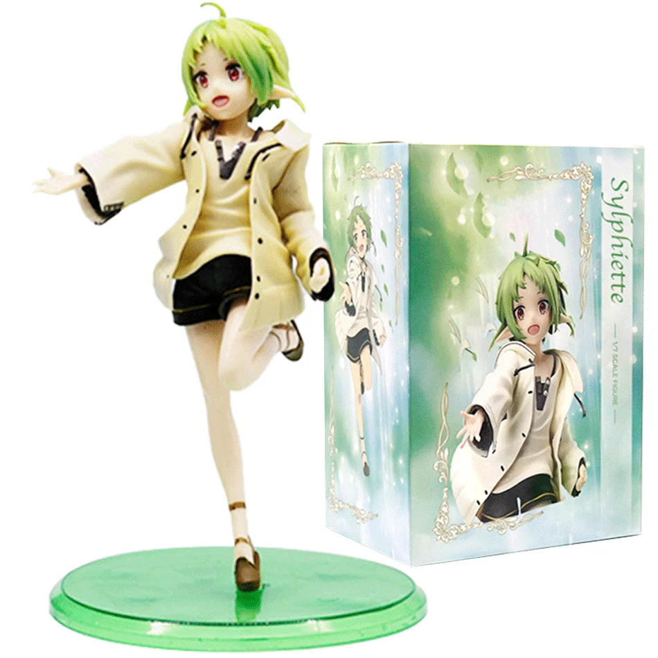 Figura de acción de mago Roxy Migurdia, Mushoku Tensei: reencarnación sin voz, figura de Anime de PVC, modelo de colección para adultos, muñeca de juguete