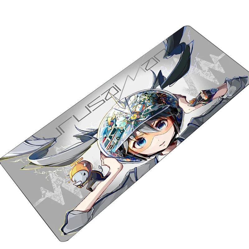 H-Hatsunes Miku Mouse Pad Desk Protector Mouse Cartoon Anime Rubber Mat Gaming Mousepad Keyboard Mats Gamer Kawaii Cute Deskmat