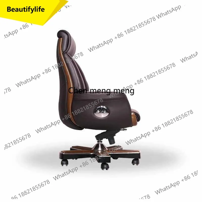 X188 Boss chair comfortable sedentary leather office desk chair business president reclining computer chair