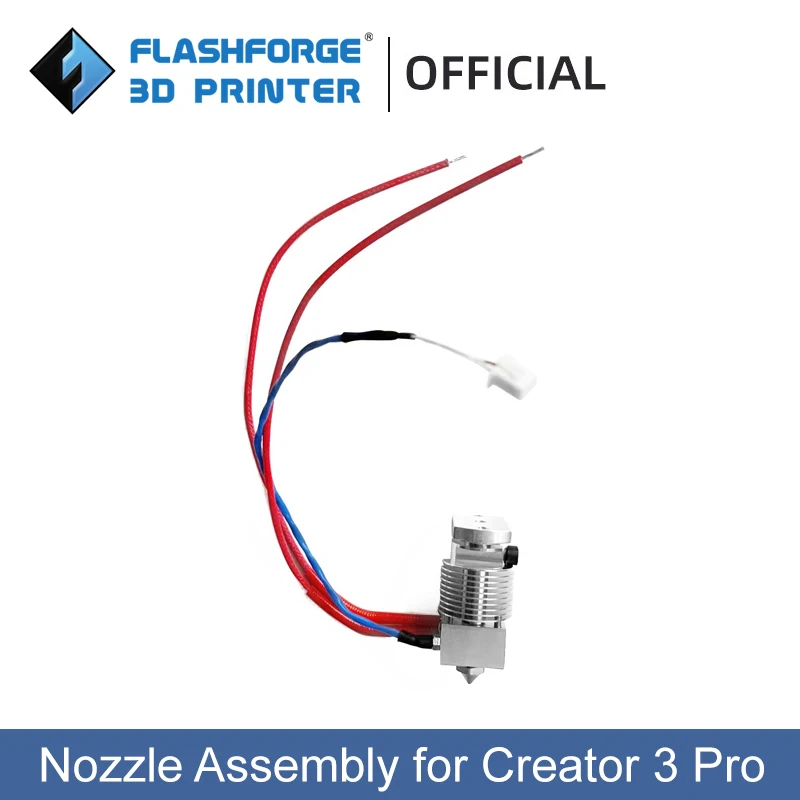 

Flashforge Standard Left / Right 0.4mm 0.6mm 0.8mm / Hardened 0.6mm Nozzle Assembly for Creator 3 Pro 3D Printer