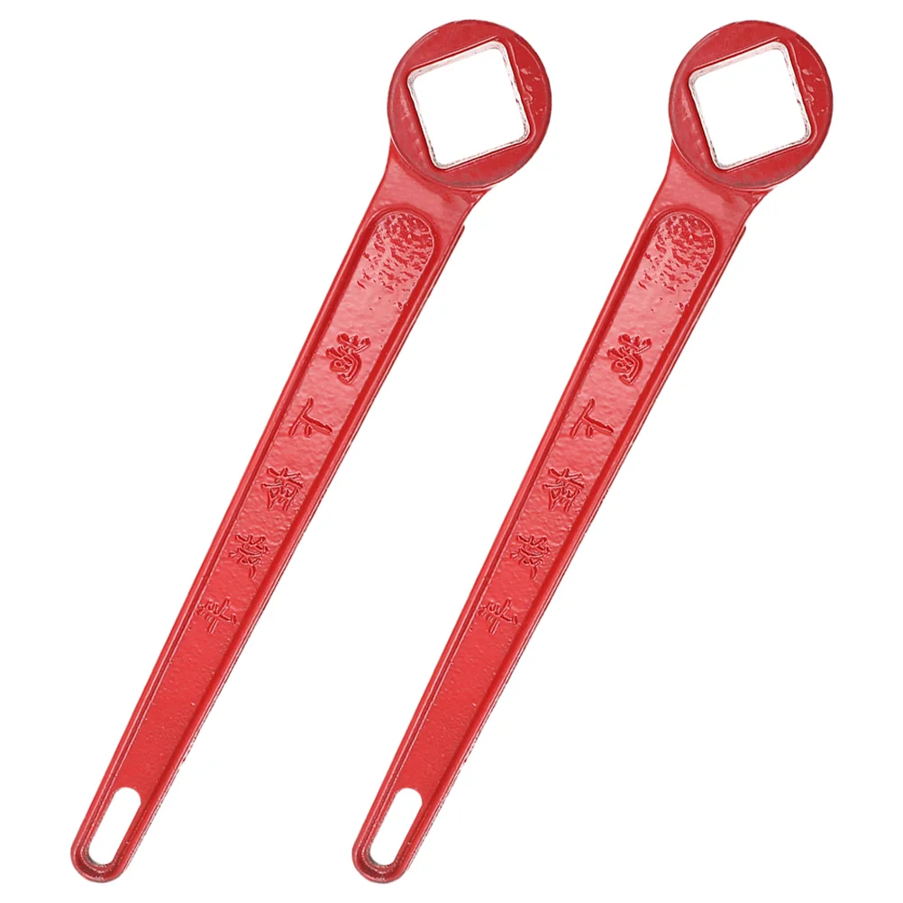 

2 Pcs Fire Hydrant Wrench Fighting Metal Spanner Emergency Demolition Sprinkler Tools Wrenches