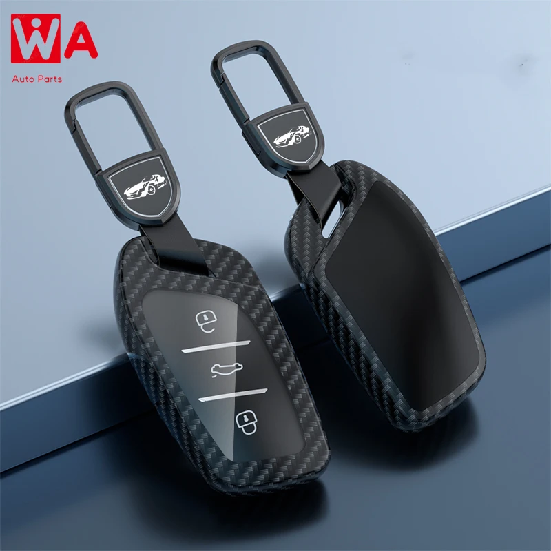 

Carbon Fiber Alloy Car Remote Key Fob Case Key Cover For MG MG6 ZS HS EV EZS EHS Mg3 Gs Mg7 GT For Roewe RX5 MAX I5 I6 RX3 RX8