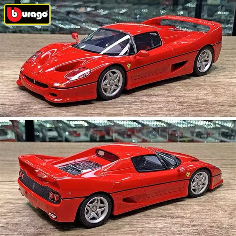 

Bburago 1:24 Ferrari F50 модель спортивного автомобиля из сплава, литая под давлением металлическая гоночная модель супермобиля, коллекция моделирования, детская игрушка в подарок