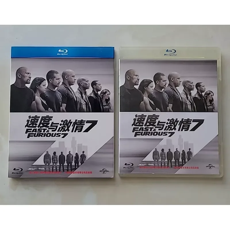 Fast and Furious 7 Chinese Version Xinsuo Genuine Blu-ray Disc Paper Cover Regular Price