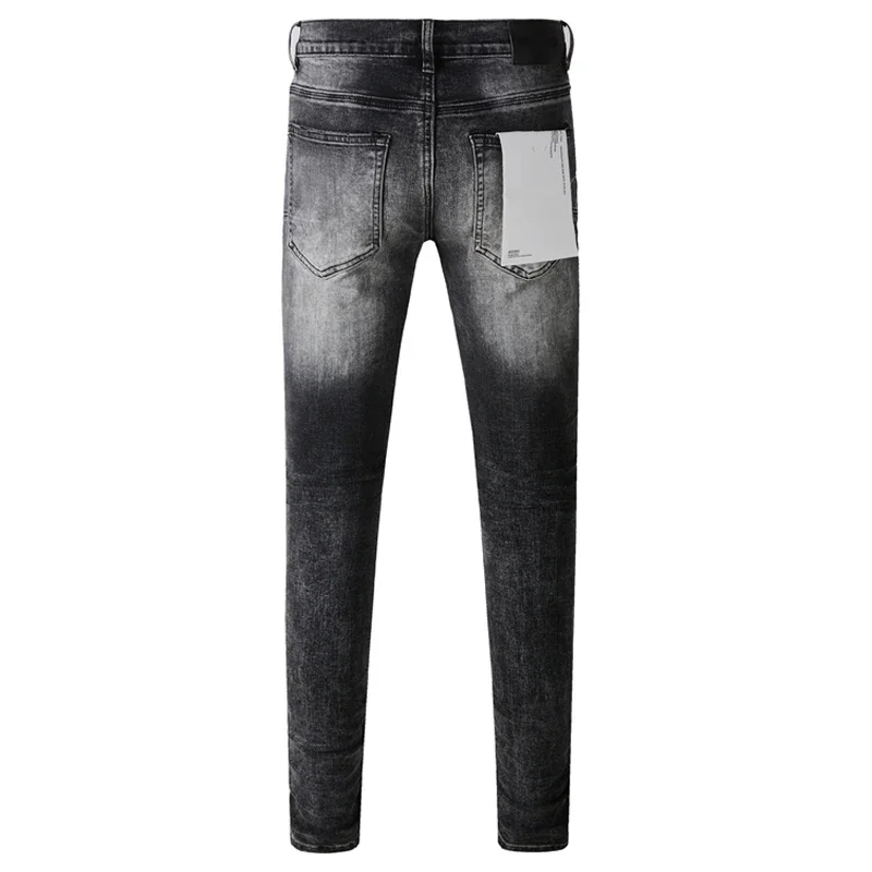 Street Retro Washed Gradient Color BRANDS Jeans Fall New Hot Sale Denim Long-pants Men's Daily Slim Stretch Trousers