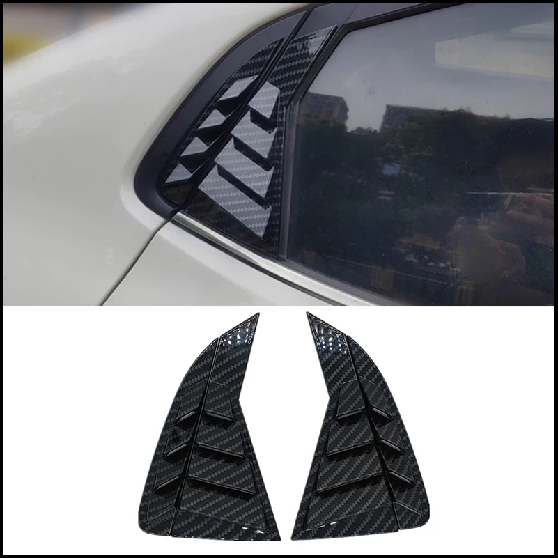 Car Styling For KIA RIo K2 2011~2015 Russia Version Rear Window Blind Shades Louver Molding Cover Sticker Trim Auto Accessories