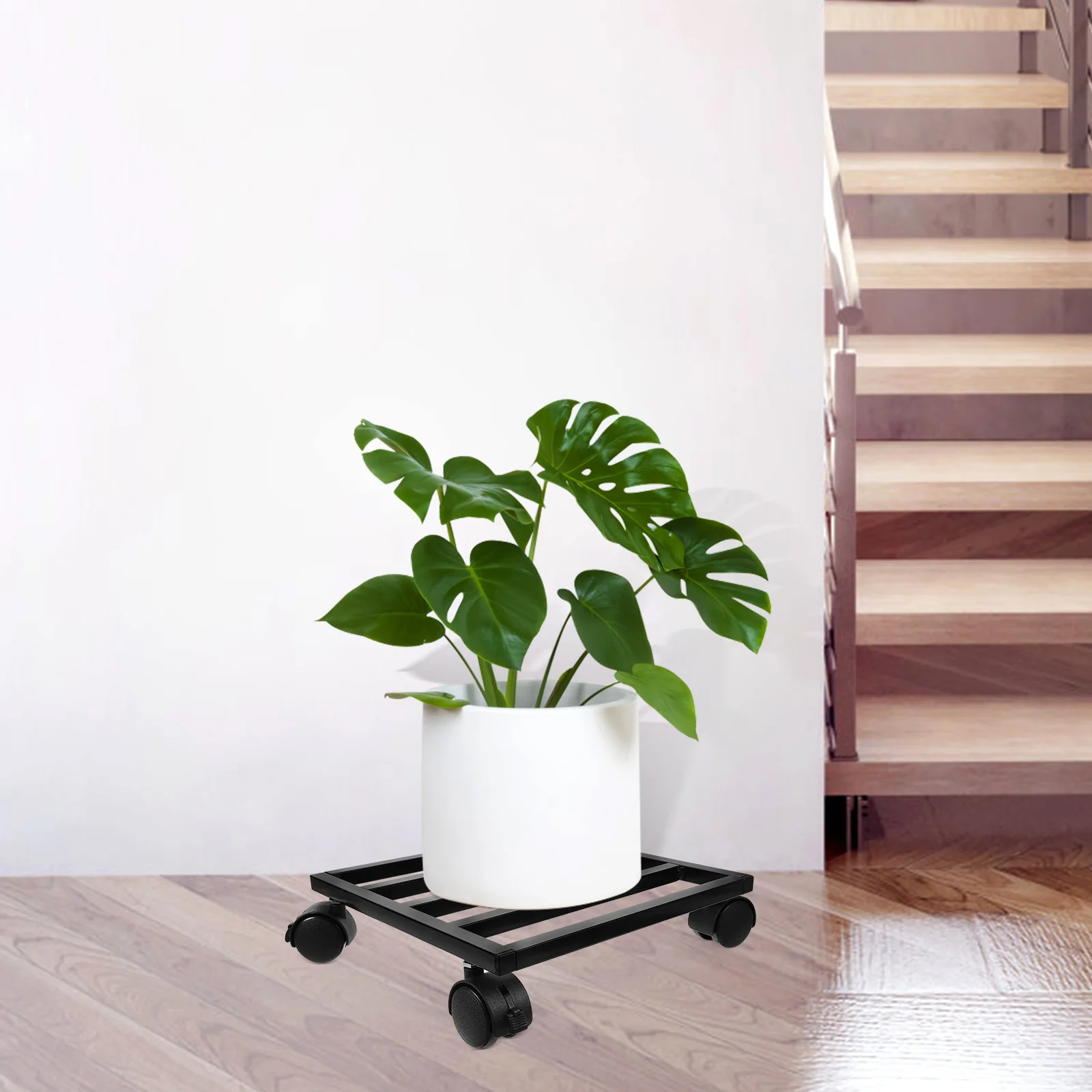 حامل نباتات عالي التحمل، صينية زهور، قاعدة نباتية متحركة، حامل زراعة متحرك، حامل زهور، صينية زهور بعجلات #4