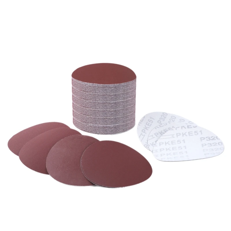 Aluminum Oxide Self Stick Sanding Disc 60 80 100 120 Grit Polishing Pads Durable Efficient and Convenient Gift Easy Use