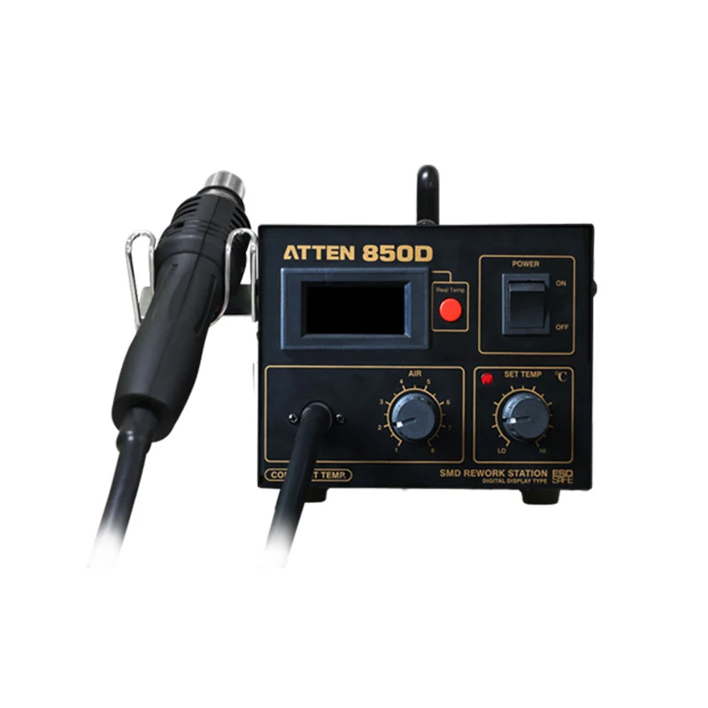 ATTEN AT850D 550W 110V/220V 480 BGA Hot Air Gun LED Digital Rework Soldering Station Mobile Phone Repair Tools