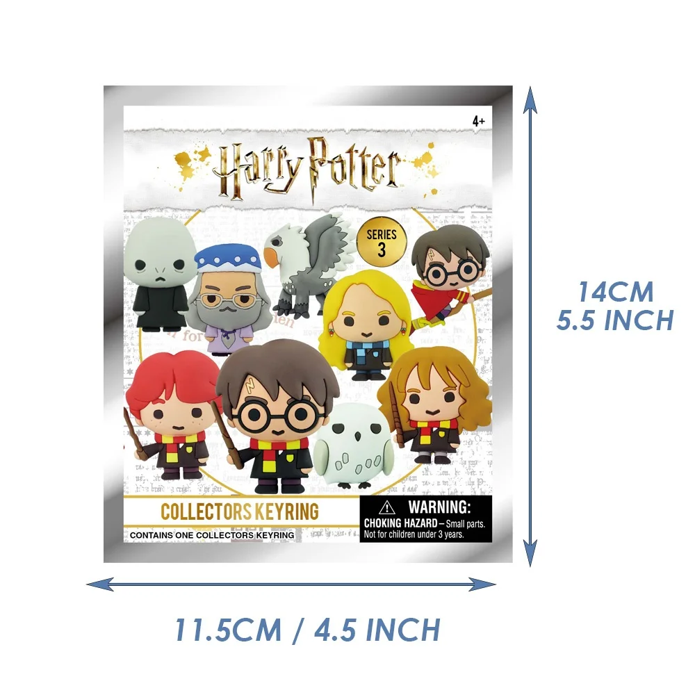 Harry Potter Officially Licensed Blind Box 3D Figurine Bag Clip Charms Blind Bag Anime Figure Keychain Harry Potter Hermione