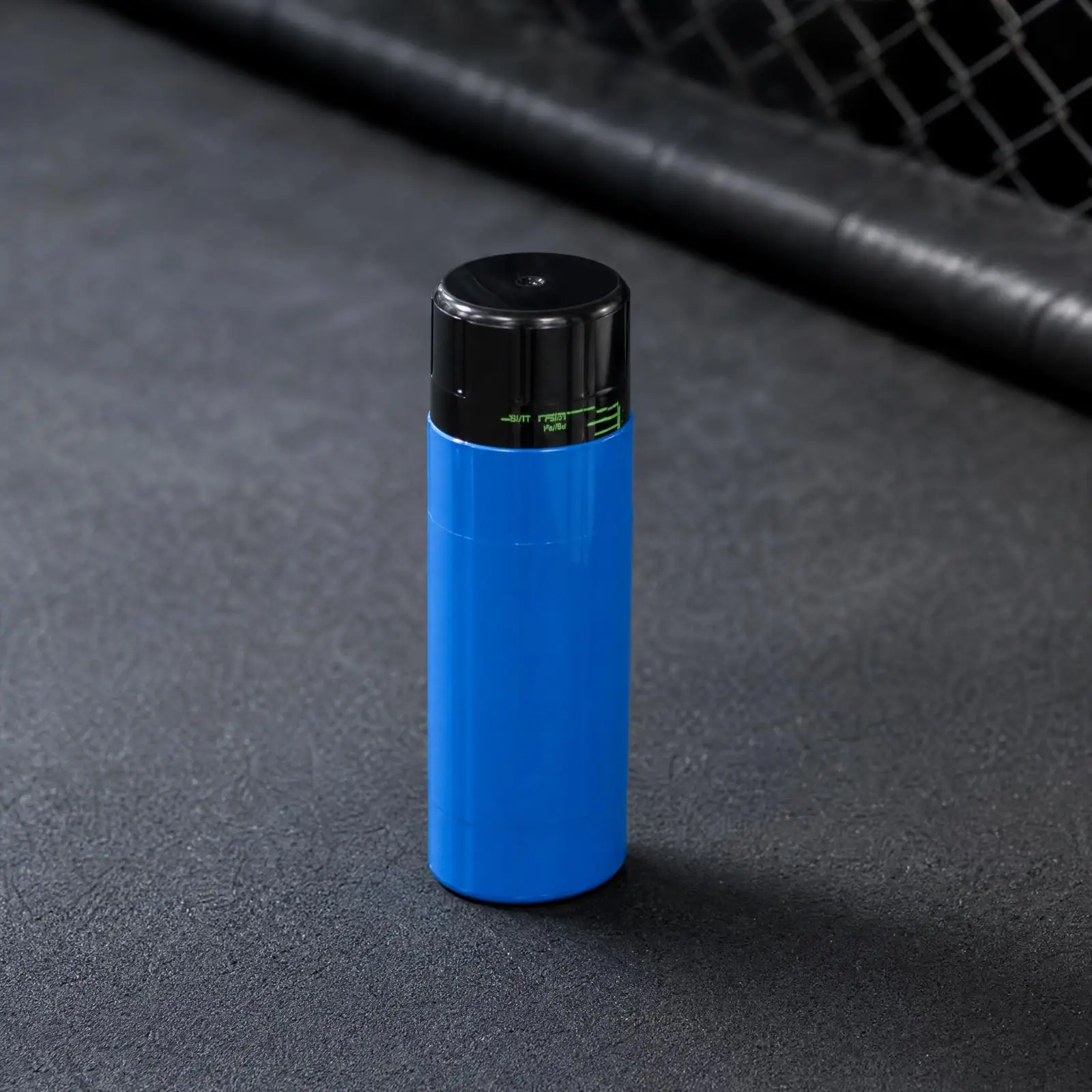Plastic Tennis Canister for Ball Pressure Restoration Two Section Cylindrical Design with Visual Reference Indicators