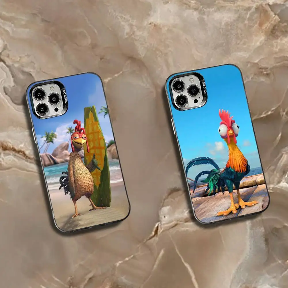 حافظة هاتف C-Chicken J-Joe Surf-es لهاتف iPhone 16,15,14,13,12,11,Mini,Pro,SE,MAX غطاء أبيض غير لامع مقاوم للصدمات