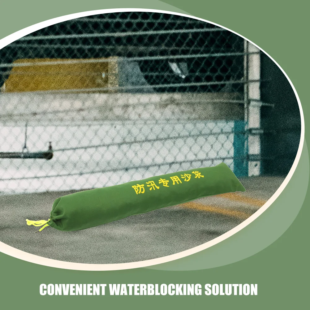 2 Stück Hochwasserschutz-Barriere, lange Sandsäcke aus Segeltuch, dick, langlebig, wiederverwendbar, für Zuhause, Garagentor, Überschwemmungen