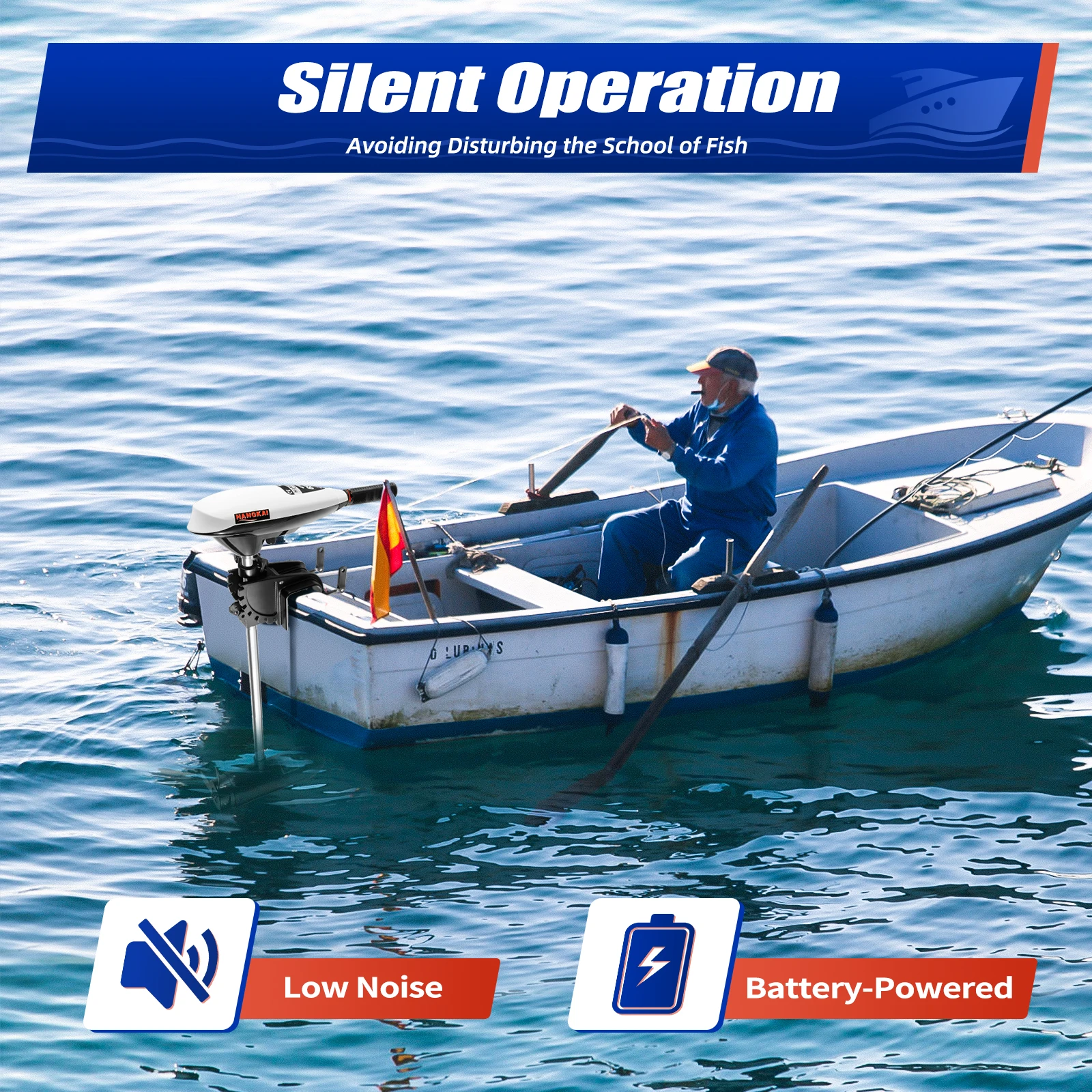 محرك كهربائي خارجي محرك التصيد محرك خارجي كهربائي قابل للتعديل 5 تروس أمامية و2 تروس عكسية 660 وات 12 فولت