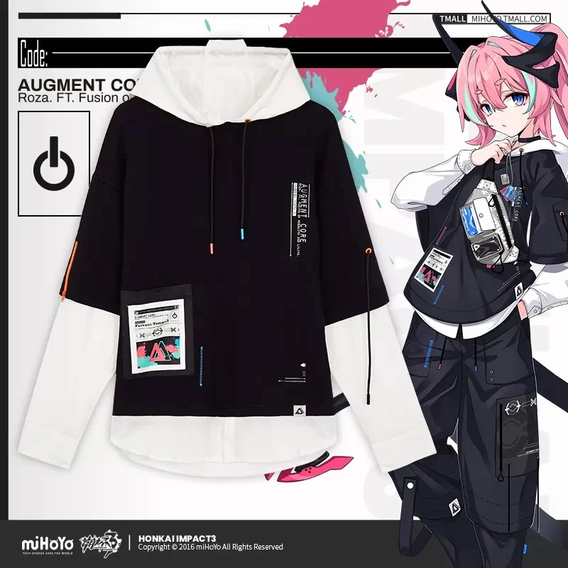 Sudaderas con capucha de juego Honkai Impact 3, Tops con capucha relajados, disfraces de Anime, disfraces de primavera y otoño, disfraces de disfraces para mascarada