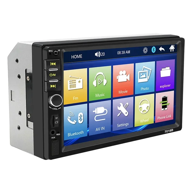 

7018b model 2 din 7 inch touch screen car mp5 radio player with good price