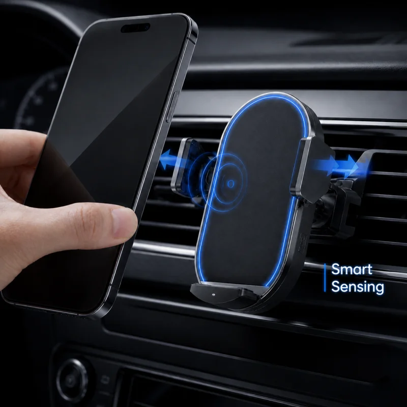Original Xiaomi 50W Wireless Car Charger Smart Fast Charging & Automatic Power-Off Feature