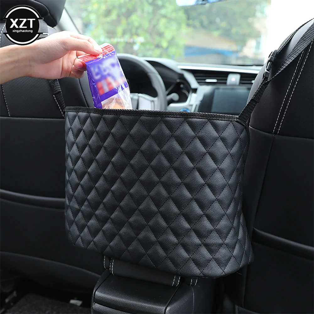 Car Storage Bag Handbag Holder Car Seat Storage Organizer Handbag Holder Auto Interior Stowing Tidying Car Middle Organizer