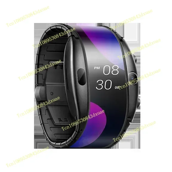 

Умные часы Bluetooth Alpha с гибким дисплеем, поддержкой 4G, мобильным интернетом, измерением частоты сердечных сокращений и GPS-позиционированием