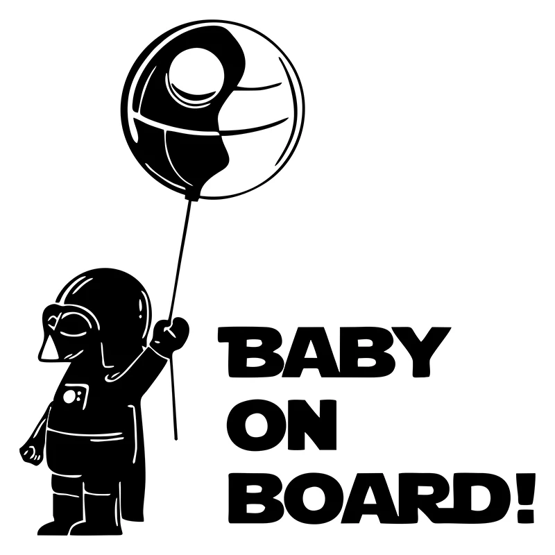 G187 Astronaut Baby on Board Creative Car Sticker Pattern Automobiles Bumper Exterior Accessories Vinyl Decals view 4