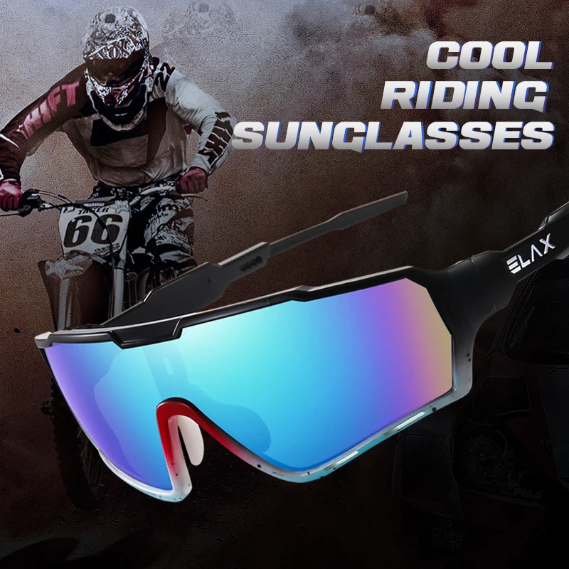 ELAX Brand New Sunglasses Men Women Sun Glasses Fishing Eyewear UV400 Cycling Hiking Baseball Softball Outdoor Sport Goggles