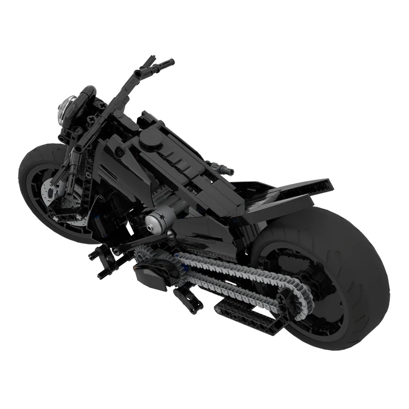 Décennie s de construction de moto technique de luxe pour enfants, Batmobile Moc-42155 Chopper, briques d'assemblage créatives, jouets de bricolage, cadeaux, 471 pièces