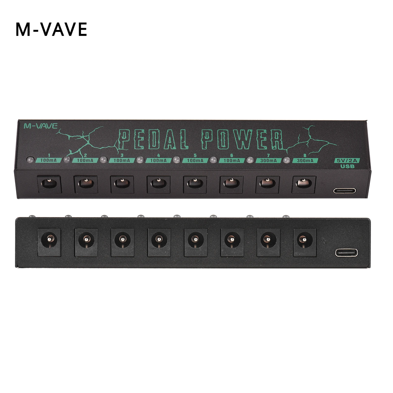 M-VAVE 페달 파워 기타 이펙터 전원 공급 장치, 8 절연 DC 출력, 기타 이펙트 페달 액세서리