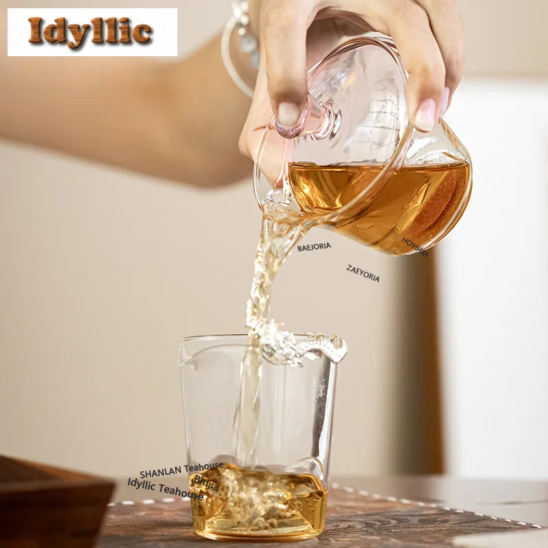 150ml Crystal Glass Gaiwan Antique Anti-scald Tea Tureen Household Tea Bowl With Lid Kit Tea Maker Cover Bowl For Tea Craft Gift