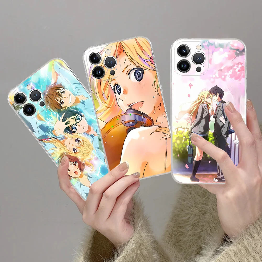 

Comic Your L-Lie In A-April Phone Case For IPhone 16 15 14 11 12 13 Mini Pro XS Max Cover 6 7 8 Plus X Funda Shell