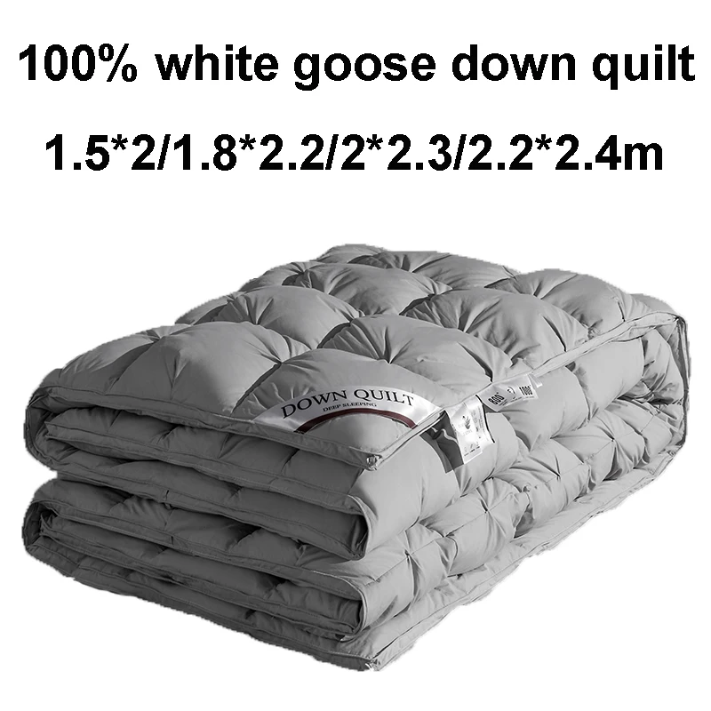 95% Goose Down Duvets Down Quilt King Size Comforter Chunky Thick Heavy Luxury Bedding Set Bed Duvets For Winter Comforters