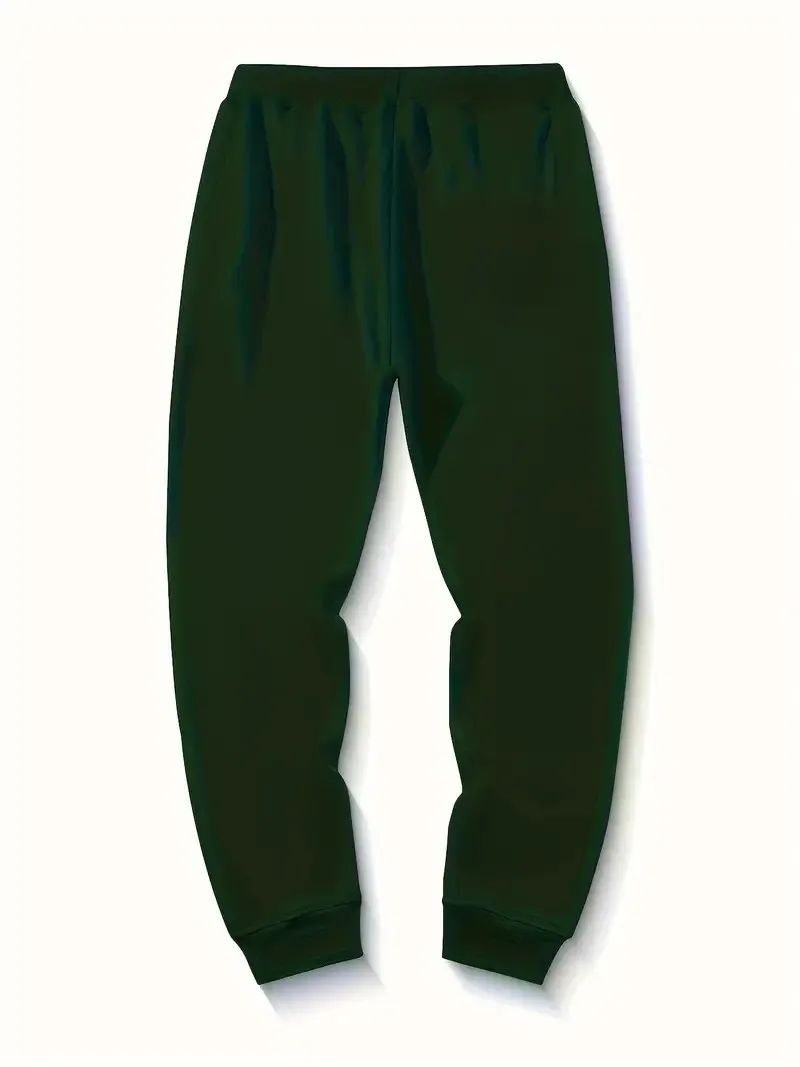 The new men's trousers for Spring and Autumn 2025 are casual fashionable soft comfortable and simple with 3D letter prints