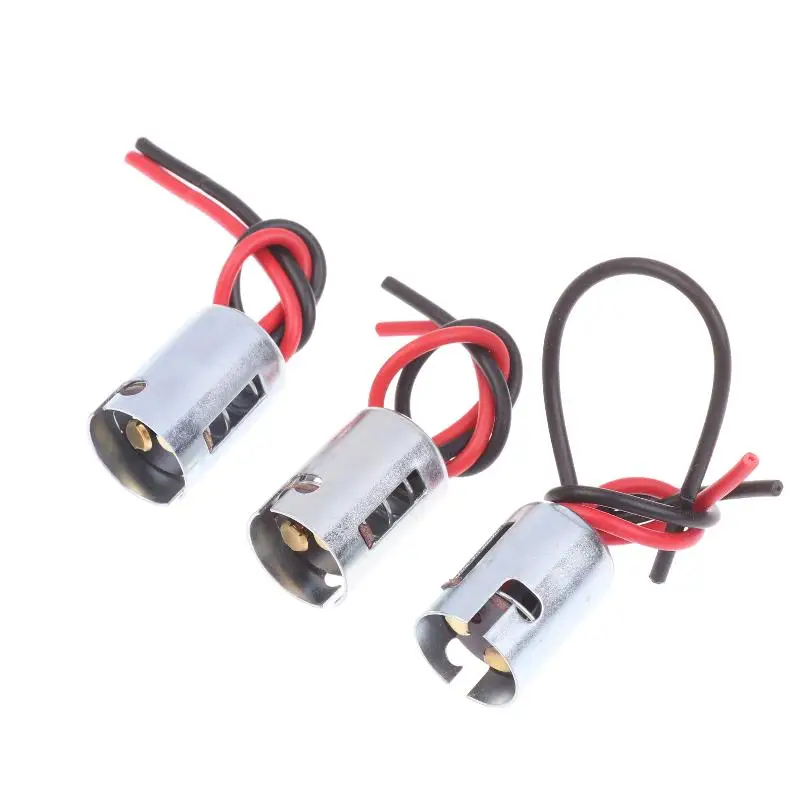 

4Pcs Car Brake Light Turn Signal Lights Harness LED Lamp Adapter BA15D LED Light Bulb Socket Holder DIY Car Accessories