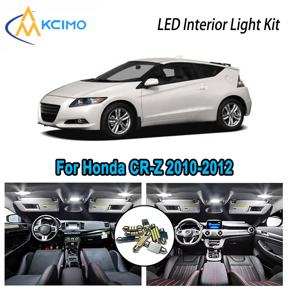 

High-Quality LED Interior Kit for Honda CR-Z 2010-2012 2011 2012 2013 2014 Premium Error-Free Dome Map Trunk Automotive Lamps