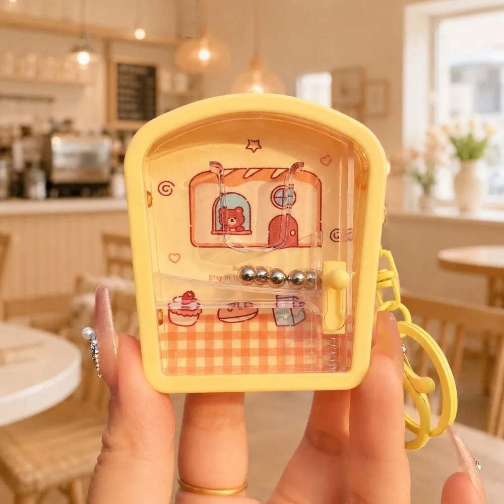 Cartoon Hanging Pendant Game Console Keychain Play Game Brain-boosting Key Ring Luminous Bag Charm Bag