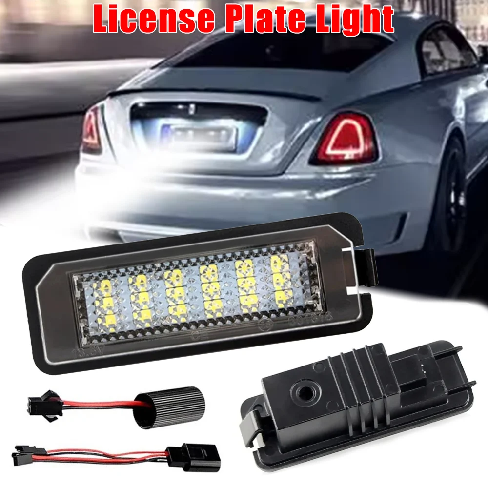 

LED License Plate Light Car Registration Marker Light Super Bright Number Plate Lamp for VW Scirocco Golf 4 5 6 7 Passat Upgrade