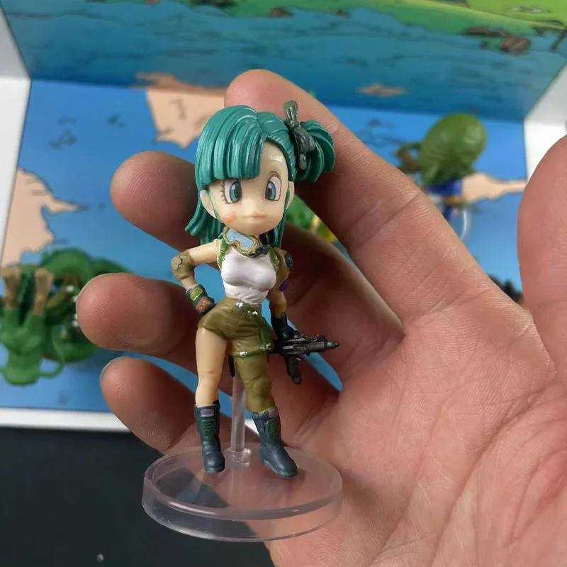 8cm dragon ball anime figura bulma porunga namek shenron son goku kami 6 pçs estatueta de ação estátua pvc coleção modelo brinquedo presente