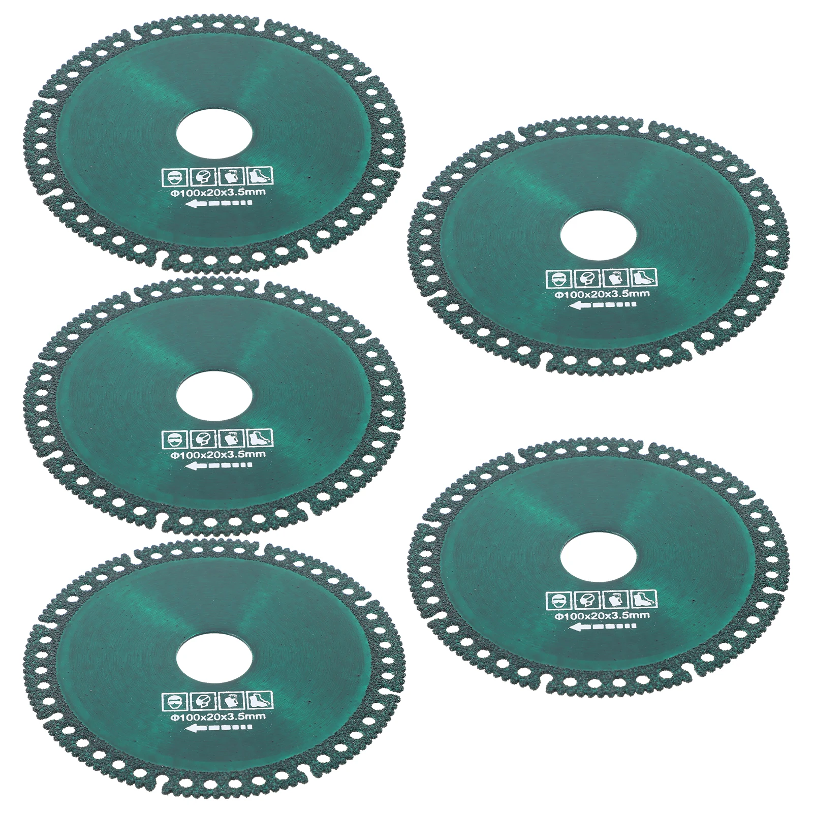 5pcs Cutting Disc Grinder Replacement Circular Saw Blade For Ceramic Tiles Marble Color Steel High Manganese
